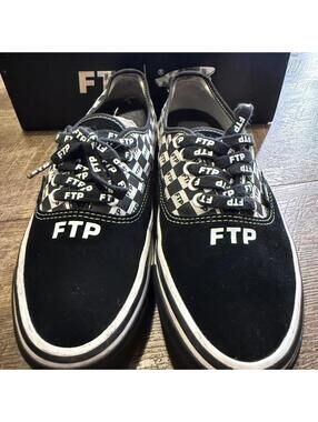 FTP x OTW Checkered Vans Authentic 44 (Black/White) FTP